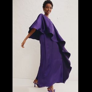 BNWT- Purple Flounced Kaftan Dress